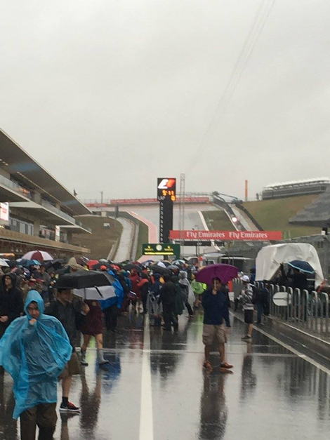 Sometimes people will take pity on you and let you walk the F1 pit lane!
